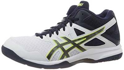 Asics Gel-Task MT 2, Indoor Court Shoe Mens, White/Gunmetal, 46.5 EU