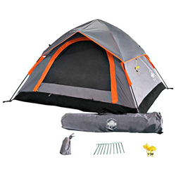 Lumaland Tienda de campaña Outdoor Light Pop Up Ligera para 3 Personas Camping Acampada Festival 210 x 190 x 110 cm Gris en oferta