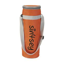 Bolsa nevera para botellas de hasta 1,5 l, con correa ajustable, naranja en oferta