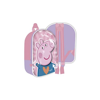 ARDITEX PP13162 Mochila 3D de 26x31x10cm de EONE-Peppa Pig