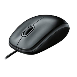 Logitech B100 Ratón con Cable, 3 Botones, Seguimiento Óptico, Ambidiestro, PC/Mac/Portátil, Negro en oferta