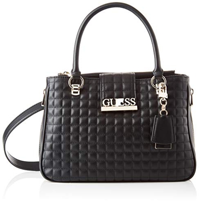 Guess MATRIX LUXURY SATCHEL, Bags Mujer, Black, One Size