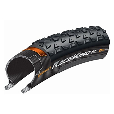 Continental Race King neumático de Bicicleta Unisex, Negro