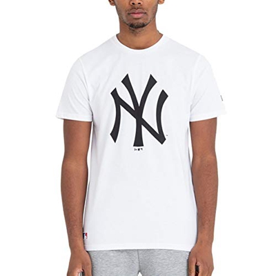New Era Team Logo tee Neyyan Camiseta, Hombre, Blanco (White), XS