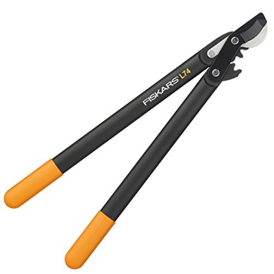 Fiskars Pértiga, Cuchilla bypass para madera verde, Ø de corte: 3,8 cm, Longitud: 55 cm, Negro/Naranja, 1000582