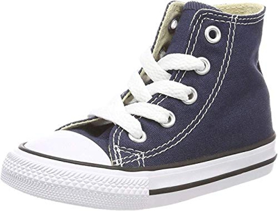 Converse Youths Chuck Taylor All Star Hi Zapatillas de tela, Unisex - Infantil, Azul (Azul Marino), 33