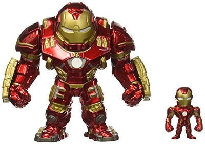 Avengers - Box 2 Figuras Metals - Hulkbuster, 15 cm e Iron Man, 6 cm