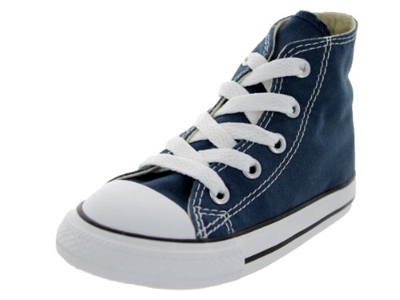 Converse Chuck Taylor All Star Core Hi - Botines de lona infantiles, color azul, talla 21