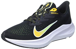 Nike Zoom Winflo 7, Running Shoe Mens, Black/University Gold-Volt Glow-White, 42 EU características