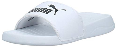 PUMA Popcat 20, Sandalias deslizantes para Hombre, Blanco White Black, 42 EU