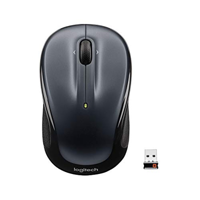 Logitech M325 Ratón Inalámbrico, 2.4 GHz con Mini Receptor USB Unifying, Seguimiento Óptico 1000 DPI, Batería 18 Meses, PC/Mac/Portátil, Negro