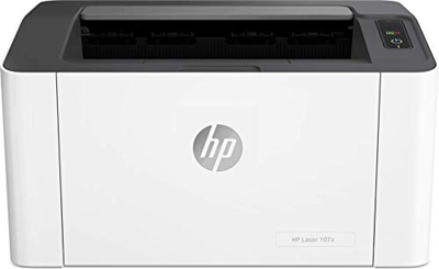 HP Laser 107A - Impresora láser (20 ppm, LED, USB 2.0 de alta velocidad), Impresión de blanco y negro, Color Blanco