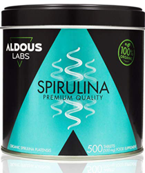 Espirulina Ecológica Premium para 9 Meses - 500 comprimidos de 500mg con 99% BIO Spirulina - Vegano, Saciante, DETOX - Libre de Plástico - Certificaci precio