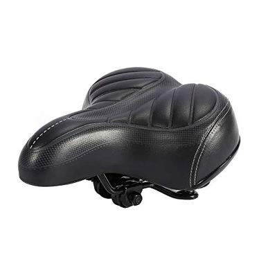 Asiento de la bicicleta, MAGT universal extra de seguridad ancho moto for Big Bums grueso suave cómodo sillín de bicicleta Asientos PU espuma de memor