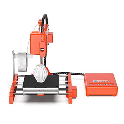 LABISTS Impresora 3D, Impresora Mini y Portátil con Filamento PLA de 10 m, Placa de Construcción Extraíble, Impresión en Línea/Fuera de Línea Impresor
