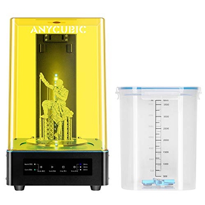 ANYCUBIC Wash & Cure Maquina Lavado y Curado UV LED Curado y con función de Lavado Apto para Impresora LCD/DLP 3D de 405nm / 356nm