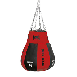 METAL BOXE mb313 V Pera de Boxeo Unisex, Color Negro/Rojo características