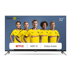 CHiQ Televisor Smart TV LED 32 Pulgadas, HD, HDR, Sintonizador Triple (DVBT / T2 / C / S2), Dolby Audio, Bluetooth, WiFi, Netflix, Prime Video, Youtub precio