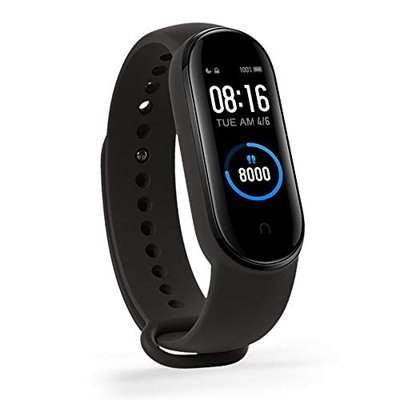 Xiaomi MI Band 5 Pulsera de Actividad, Monitores de Actividad, Pantalla Fitness Tracker, Smartwatch100 Fondos de Pantalla temáticos, Bracelet 1.1”Pant