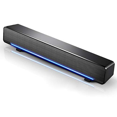 Docooler SADA V-196 subwoofer Barra de estéreo Potente Reproductor de música Caja de Sonido Envolvente de Bajos Entrada de Audio de 3,5 mm para PC Por