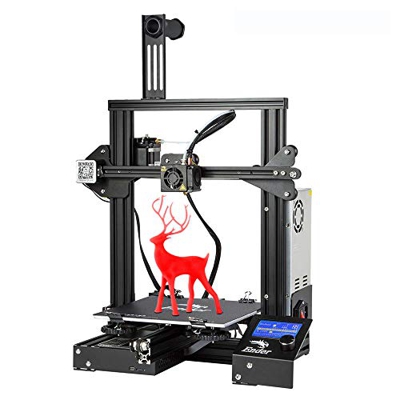 Impresora 3D Creality Ender 3 con formato de código abierto asequible y excelente calidad de impresión, reanudación de impresión, gran volumen de impr