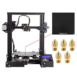 Comgrow Creality DIY Impresora 3D Ender 3 con Placa de Vidrio Templado y Cinco Boquillas Tamaño de Impresión 220x220x250 mm(Ender 3X) características