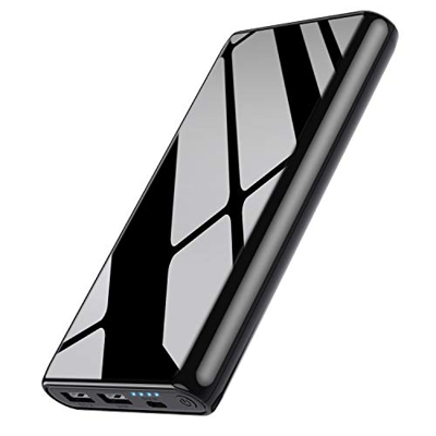 Ekrist Power Bank 25800mAh Batería Externa para Movil【Bidireccional Carga Rápida Cargador Portatil con Control Inteligente-IC】2 USB Salidas Batería Po