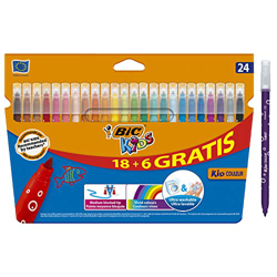 BIC Kids Kid Couleur rotuladores punta media - colores Surtidos, Caja de 18+6 precio