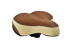 Büchel Radversender. de sillín, Big Cappuccino con Gel, con goznes, con zweifarbiger Sillín Techo (Beige) Color Marrón y Rojo Reflector, 95201 precio