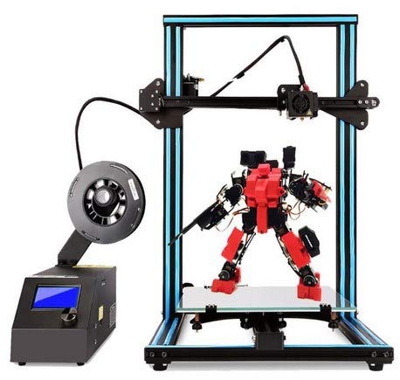 Impresora 3D CTC A10S DIY Desktop de alta precisión e impresión rápida de modelos 3D (200 mm/s) con filamento ABS/PLA de 1.75 mm, tamaño de impresión: