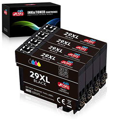 JIMIGO 29XL Alta Capacidad Cartuchos de Tinta para Epson 29,4 Negro Compatible con Epson Expression Home XP-235 XP-245 XP-247 XP-255 XP-257 XP-332 XP- características