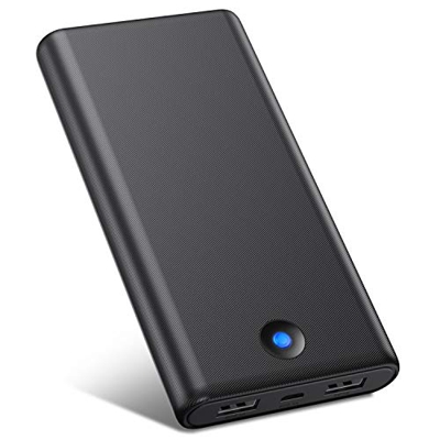VOOE Batería Externa Móvil Power Bank 25800mAh [Diseño Anti-Huella Digital] Carga Rápida Cargador Portátil con 2 Puertos USB para iPhone iPad Samsung 