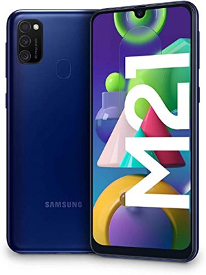 SAMSUNG Galaxy M21 - Smartphone Dual SIM de 6.4" sAMOLED FHD+,Ttriple Cámara 48 MP, 4 GB RAM, 64 GB ROM Ampliables, Batería 6000 mAh, Android, Versión
