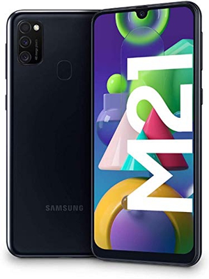 Samsung Galaxy M21 - Smartphone Dual SIM de 6.4" sAMOLED FHD+, Triple Cámara 48 MP, 4 GB RAM, 64 GB ROM Ampliables, Batería 6000 mAh, Android, Versión