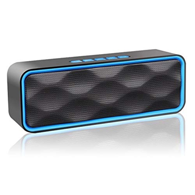 Aigoss Altavoz Bluetooth Portátil Inalámbrico Estereo Exteriores con Audio HD Altavoz de Doble Controlador Integrado, Bluetooth 4.2, Llamadas Manos Li