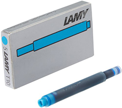 Lamy T10 - Cartuchos de tinta para plumas estilográficas (5 unidades), color azul turquesa en oferta