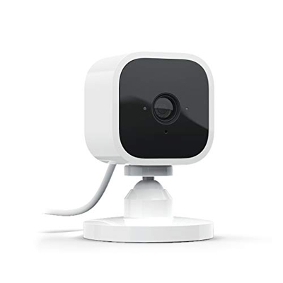 Presentamos la Blink Mini, cámara de seguridad inteligente, compacta, para interiores, con enchufe, resolución de vídeo HD 1080p, detección de movimie