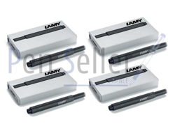 Lamy T10 RFT129EA - Cartuchos para pluma estilográfica Lamy, 4 estuches de 5 cartuchos, Negro precio