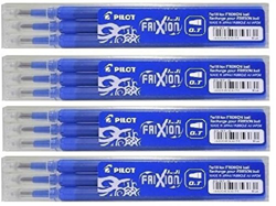 Pilot FriXion Ball Tintenroller, Repuesto de tinta (4 juegos de 3 piezas), 0.7, Azul precio