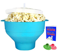 Crisolux Palomitero microondas Silicona Recipiente para Hacer Palomitas en el microondas Grande popcron Bowl para Hacer Palomitas microondas popup en oferta