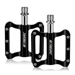 Gindoly Pedales Bicicleta de Montaña CNC de Aleación de Aluminio Ultraligero Ultra Eje Teniendo Sellado Pedales Tipo Universal para MTB y Carreras Car precio