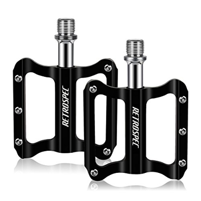Gindoly Pedales Bicicleta de Montaña CNC de Aleación de Aluminio Ultraligero Ultra Eje Teniendo Sellado Pedales Tipo Universal para MTB y Carreras Car