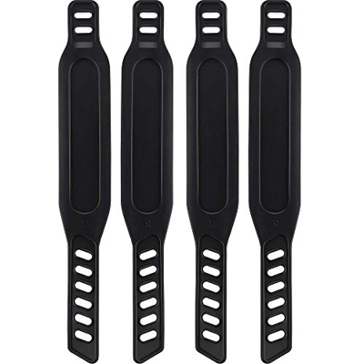 Amacoam Correas de Pedales Bicicleta Estática Correas de Goma del Pedal Fácil de Ajustar Correas de Pedal para Bicicletas Spinning Bicis Estaticas Bic