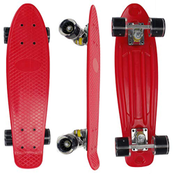 Eseewin 22"x6 Monopatín Mini Cruiser Completo para Principiantes Jóvenes Adolescentes Niñas Niños con Ruedas LED características