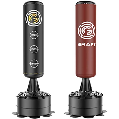 Graft - Saco de boxeo de pie de 1,83 m, color Marrón clásico., tamaño 1,8 m