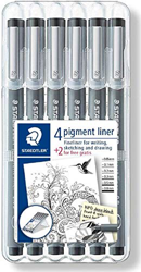 Staedtler 308 SB6P. Rotuladores Fineliner Pigment Liner. Estuche con 6 unidades. características