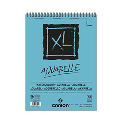 Álbum Espiral Microperforado, A4, 30 Hojas, Canson XL Aquarelle, Grano Fino 300g en oferta