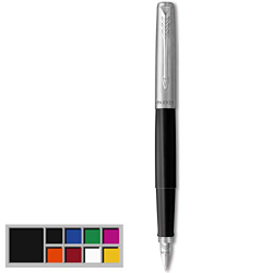 Parker Jotter Originals Pluma Estilográfica, Acabado Negro Clásico, Plumín Mediano, Tinta Negra Y Azul precio