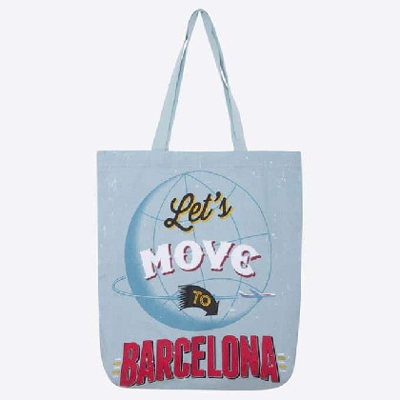 Bolsa Compra - Bcn Vintage  Azul