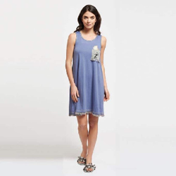 Vestido - Gazzella Azul talla XL en oferta